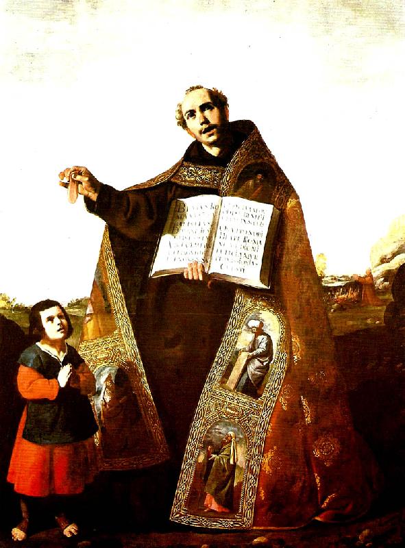 Francisco de Zurbaran romaan and st. barulo oil painting image